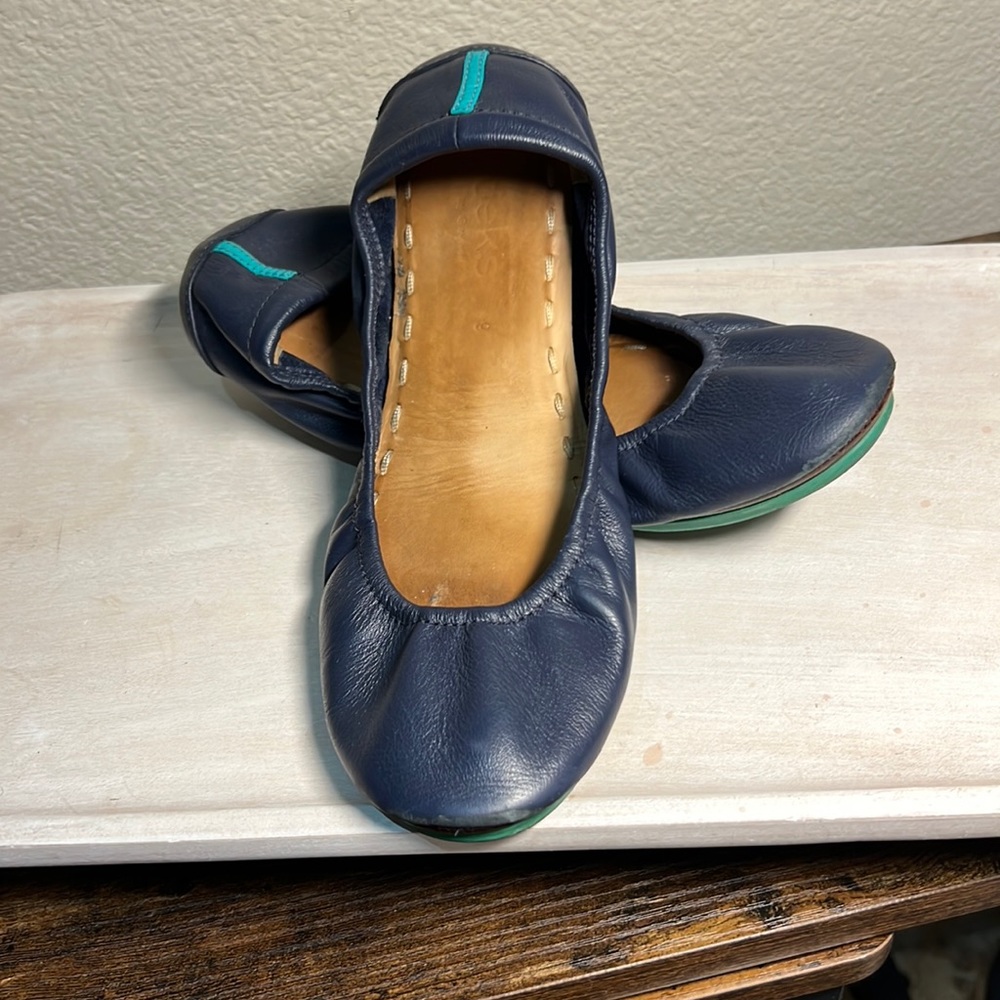 California navy blue ballet flat tieks
